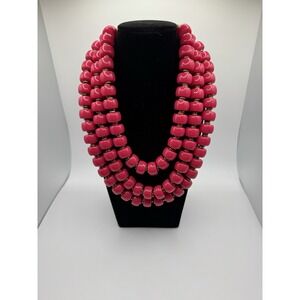 Premier Designs Hot Pink Demi Parure Necklace - New Old Stock
